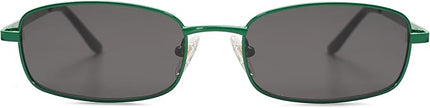 SOJOS Small Trendy Rectangle Sunglasses Womens Mens, Retro 80s 90s Y2k Chic Narrow Thin Skinny Sunnies SJ1187