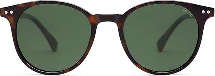 SOJOS Small Round Classic Polarized Sunglasses for Women Men Vintage Style UV400 Lens MAY SJ2113