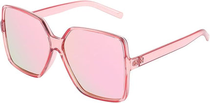 Dollger Oversized Square Sunglasses for Women Big Large Wide Fashion Shades for Men UV Protection Unisex