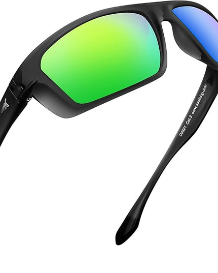 KastKing Huzzah Polarized Sport Sunglasses for Men and Women, Ideal for Driving Fishing Cycling and Running,UV Protection