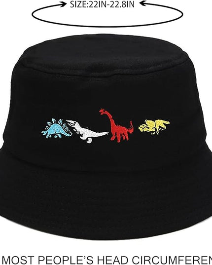 XYIYI Fashion Embroidery Bucket Hat Cotton Beach Fisherman Hats for Women Girls