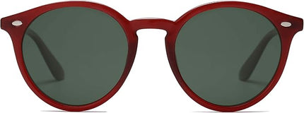 SOJOS Retro Round Polarized Sunglasses for Women Men Classic Vintage Sunnies SJ2069