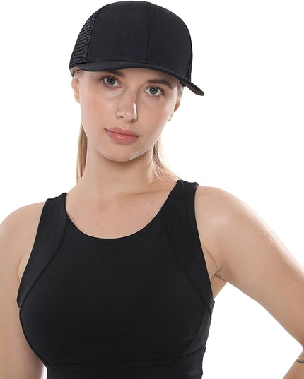 kozinu Unisex Trucker Hats Blank Mesh Snapback Hats Sport Plain Baseball Caps Adjustable Fitted Hat
