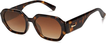 SOJOS Polarized Sunglasses For Women Retro Rectangle Womens Sun Glasses Trendy Narrow Square 90s Shades SJ2232