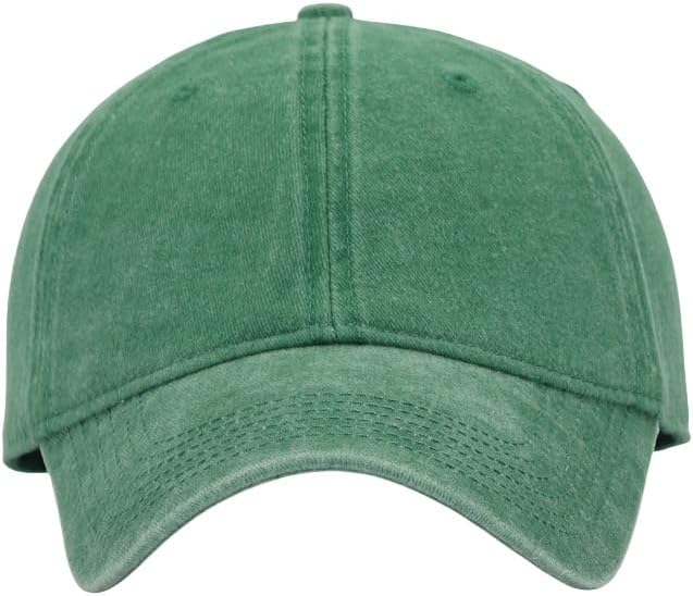 YEANIY Vintage Washed Cotton Plain Baseball Caps Adjustable Unstructured Soft Blank Casual Dad Ball Hats for Men Women