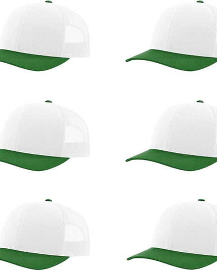 Richardson 112 Classic Six-Panel Adjustable Snapback Trucker Cap | Bulk Packs Available