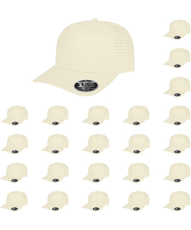 Cap America i8533 Flexfit 110 Perforated Performance Snapback Mid Profile 6-Panel Cap w/UV Guard & Adjustable Snapback