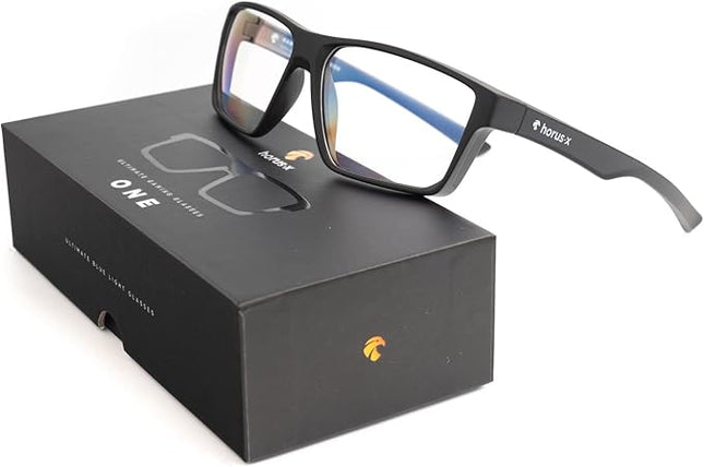 Horus X • Blue Light Glasses Men Women | Blue Light Blocking Glasses for Screen Anti-Fatigue Eye Migraine | Gaming Glasses V3