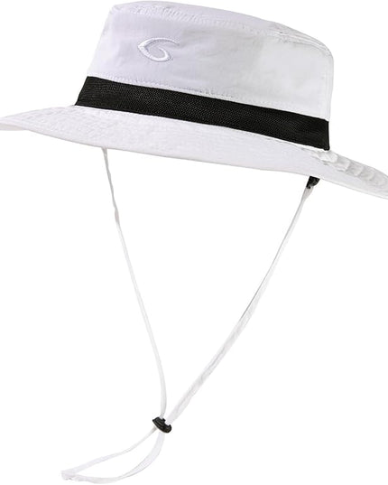 Oversized XL XXL Waterproof Sun Hat for Big Heads Mesh Bucket Hat Wide Brim Adjustable Packable Hiking Beach Fishing