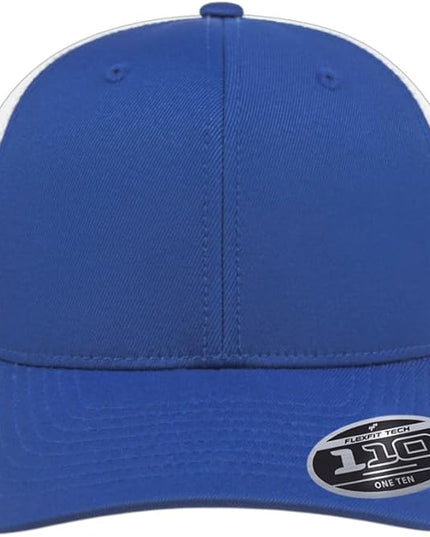 Cap America i8502 Flexfit 110 Premium Mid Profile 6-Panel Mesh Back Trucker Cap Hat w/UV Guard & Adjustable Snapback