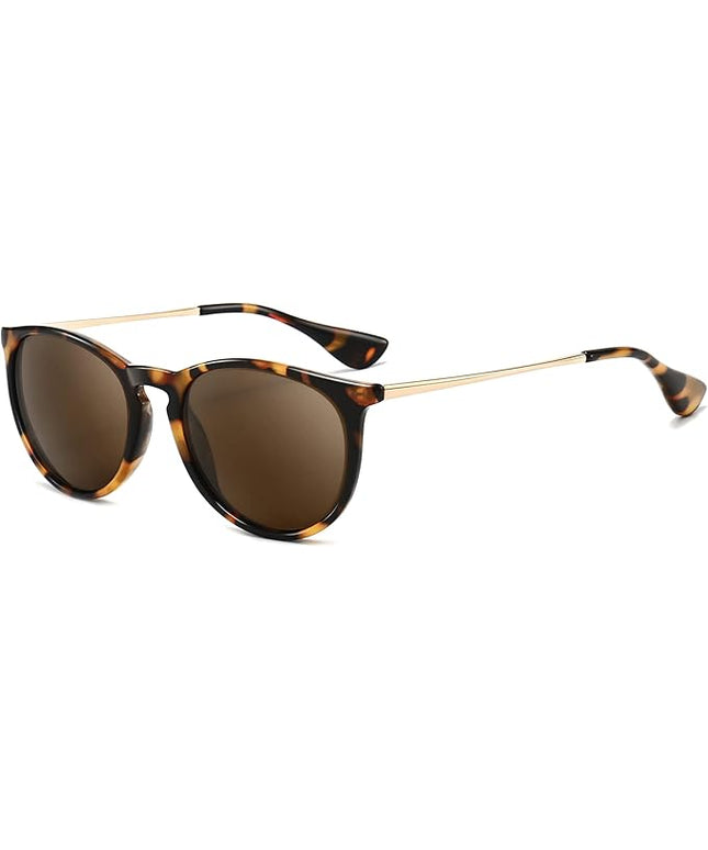 SUNGAIT Premium Vintage Round Sunglasses for Women Men Classic Retro Trendy Style