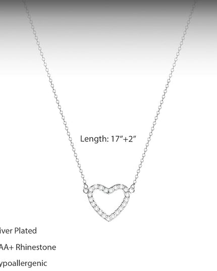 Cute Heart Necklace Dainty 18k Gold Plated Tiny Heart Pendant Choker Necklaces Small Gold Love Open Heart Chain Necklace for Women Simple Gold Necklace for Women Trendy Jewelry
