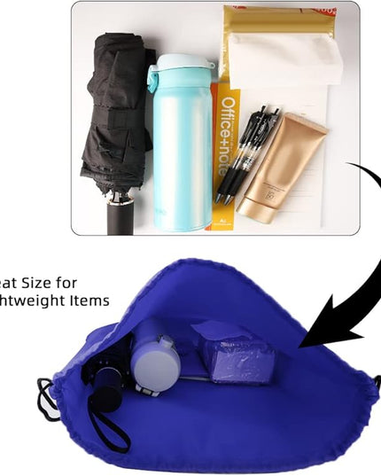 GoodtoU Drawstring Backpack Bulk, 100 Pcs Draw String Bags Cinch Bag Gym Sackpack for Women Men, Blue