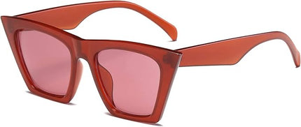 FEISEDY Vintage Square Cat Eye Sunglasses Women Trendy Cateye Sunglasses B2473