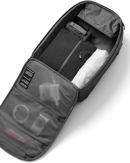 Db Journey Ramverk Backpack - Durable Travel Backpack with Laptop Compartment & Pockets for Work, Luggage with Roller Bag Hook Up System, 21L - Oatmilk