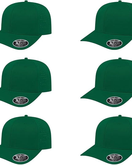 Cap America i8533 Flexfit 110 Perforated Performance Snapback Mid Profile 6-Panel Cap w/UV Guard & Adjustable Snapback