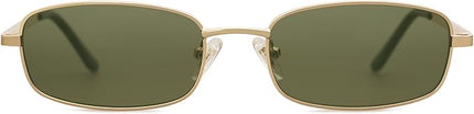 SOJOS Small Trendy Rectangle Sunglasses Womens Mens, Retro 80s 90s Y2k Chic Narrow Thin Skinny Sunnies SJ1187