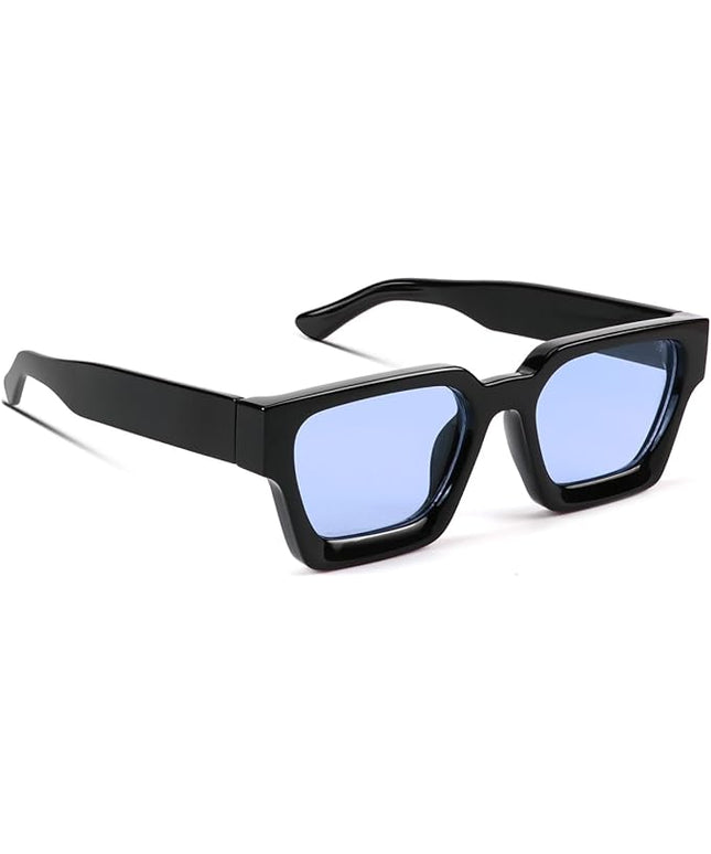 Trendy Square Sunglasses for Men Women Fashion Thick Rectangle Sun Glasses UV Protection Shades Designer Style
