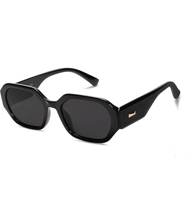 SOJOS Polarized Sunglasses For Women Retro Rectangle Womens Sun Glasses Trendy Narrow Square 90s Shades SJ2232