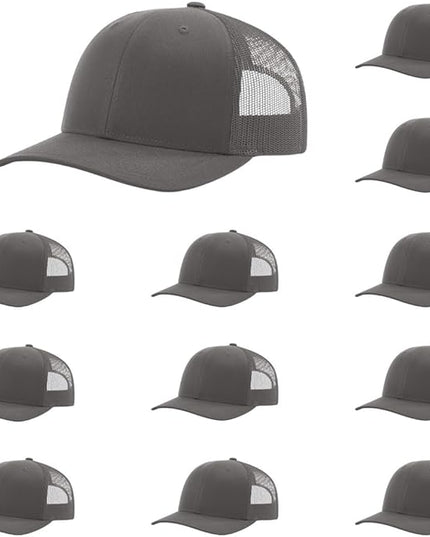 Richardson 112 Classic Six-Panel Adjustable Snapback Trucker Cap | Bulk Packs Available