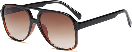 YDAOWKN Retro Aviator Sunglasses for Women Mens Large Frame Classic Vintage 70s Sun Glasses Aviators