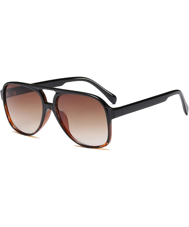 YDAOWKN Retro Aviator Sunglasses for Women Mens Large Frame Classic Vintage 70s Sun Glasses Aviators
