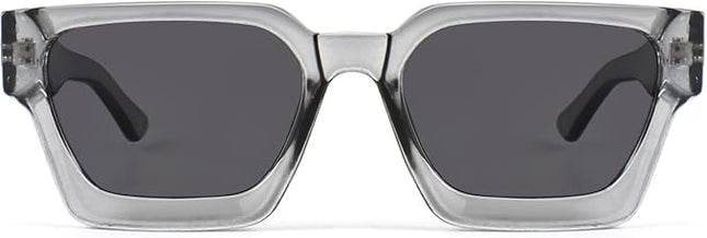 Trendy Square Sunglasses for Men Women Fashion Thick Rectangle Sun Glasses UV Protection Shades Designer Style