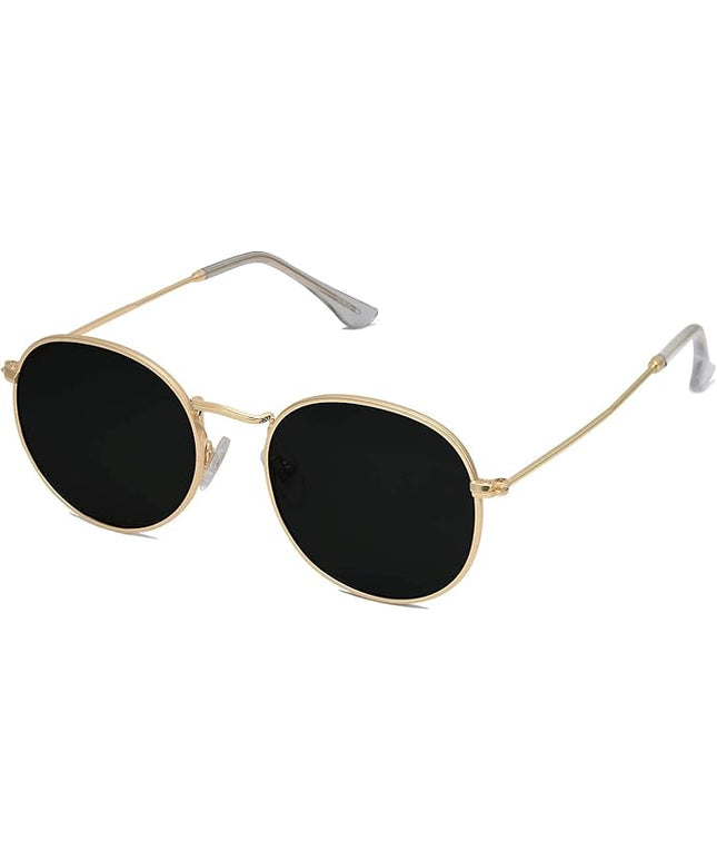 SOJOS Small Round Polarized Sunglasses for Women Men Classic Vintage Retro Shades UV400 SJ1014