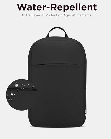 Lenovo Laptop Backpack B215 for Computers Up to 15.6-Inch – Multi Compartment Water Repellant Bag for Travel, Professional Use, College, Work - Black (Large)