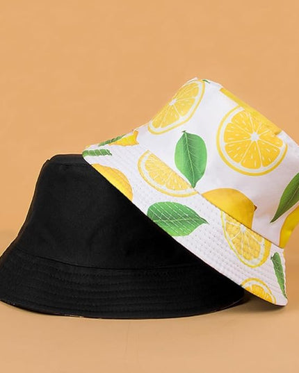 Malaxlx Unisex Bucket Hat Beach Sun Hat Aesthetic Fishing Hat for Men Women Teens, Reversible Double-Side-Wear