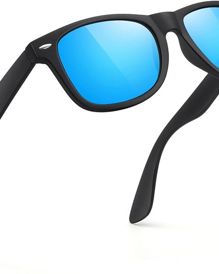 FEIDUSUN Sunglasses Men Polarized Sunglasses for Mens and Womens,Black Retro Sun Glasses Driving Fishing UV Protection