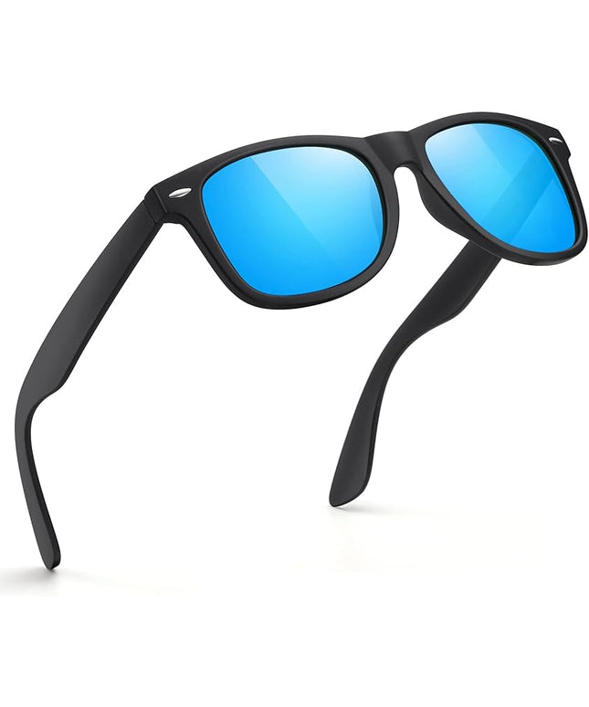 FEIDUSUN Sunglasses Men Polarized Sunglasses for Mens and Womens,Black Retro Sun Glasses Driving Fishing UV Protection