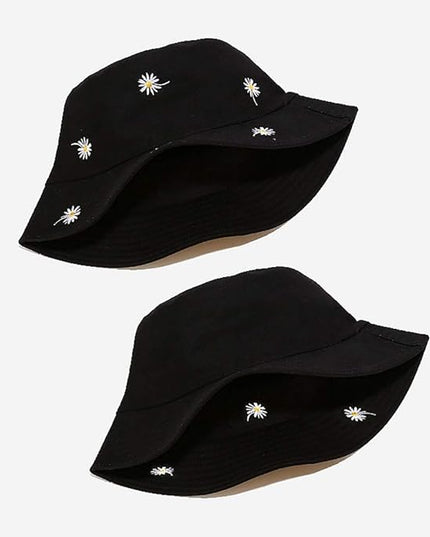 XYIYI Cute Bucket Hat Beach Fisherman Hats for Women, Reversible Double-Side-Wear