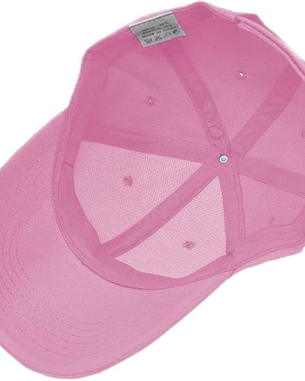 Glory Max Plain Baseball Cap Hook & Loop Strap Adjustable Solid Blank Curved Visor Hat