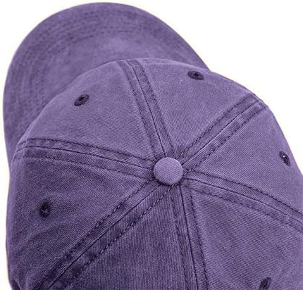 HH HOFNEN Men Women Washed Distressed Twill Cotton Baseball Cap Vintage Adjustable Dad Hat