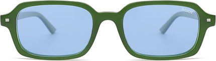 SOJOS Trendy Rectangle Polarized Sunglasses Womens Mens, Small Retro Fashion Thin Slim Square Sunnies SJ2610