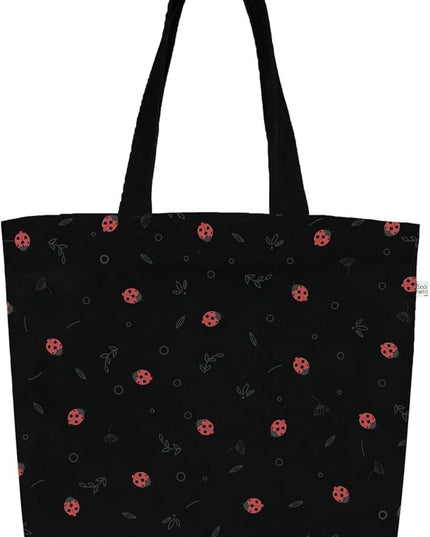 Ecoright Aesthetic Canvas Tote Bag for Women Large Zipper Tote Bags with Pocket, Womens Tote Bag for Yoga, Work, Beach