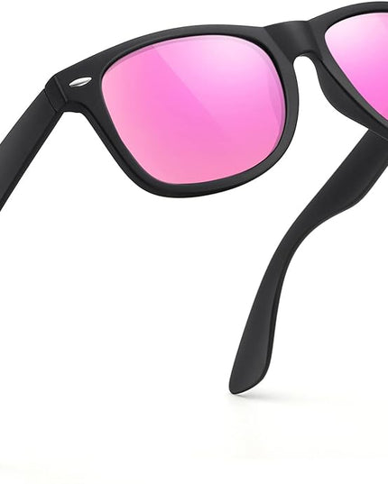 FEIDUSUN Sunglasses Men Polarized Sunglasses for Mens and Womens,Black Retro Sun Glasses Driving Fishing UV Protection