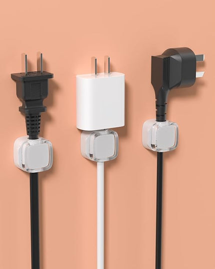 Magnetic Cable Organizer (6-Pack) – Adhesive Cord Clips for Desk, USB & Charging Cables – Reusable No-Drill Wire Holder, Compatible with iOS & Android Devices