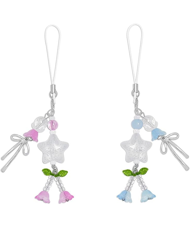 1-4PCS Cute Phone Charms Aesthetic Y2K Cell Phone Charms Strap Pink Strawberry Butterfly Star PhoneCharm Y2K Accessories for Bag Keychain Airpods Camera Pendants Decor