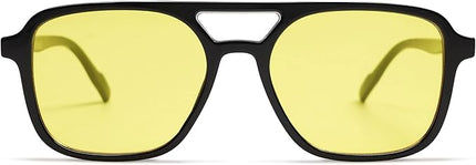 SOJOS Retro Aviator Sunglasses for Women Men,Trendy Rectangle Womens Mens Shades Sun Glasses SJ2202