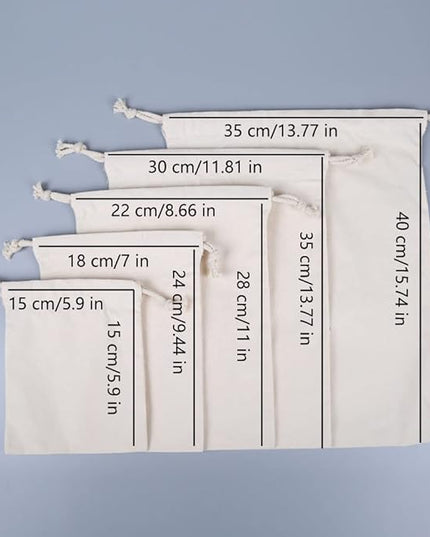 Breathable Dust-proof Drawstring Storage Pouch String Bag for Handbags Purses Shoes Eco Bag (5 Sizes)
