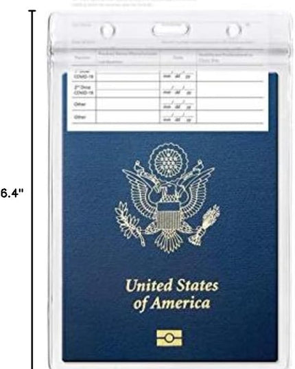 10PCS Passport Holder 4x6 Inch Extra Large ID Badge Holders PVC Card Holder Fill for Passports,Cash, Credit Card, Plane Ticket, Receipts.by CypesCrafts