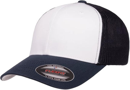 Flexfit 6511 Fitted Mid-Profile Stretchable Mesh Panels Trucker Cap | Bulk Pack Available