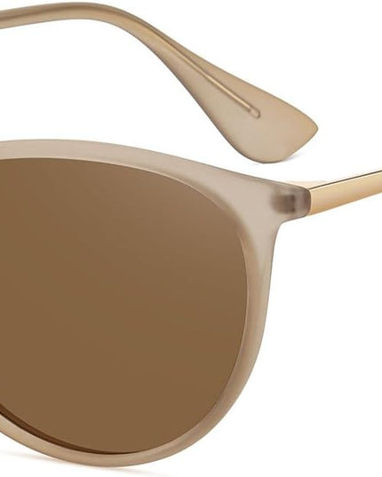 WOWSUN Retro Polarized Sunglasses Womens 2026 Trendy Round Classic Glasses