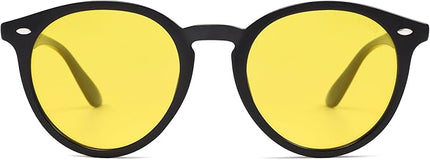 SOJOS Retro Round Polarized Sunglasses for Women Men Classic Vintage Sunnies SJ2069