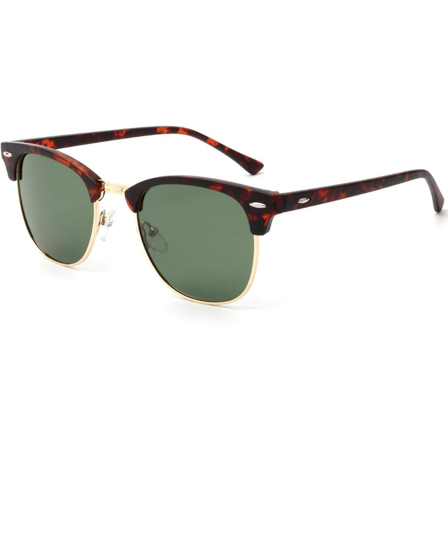 KALIYADI Polarized Sunglasses for Men and Women Semi-Rimless Frame Driving Sun glasses UV Blocking