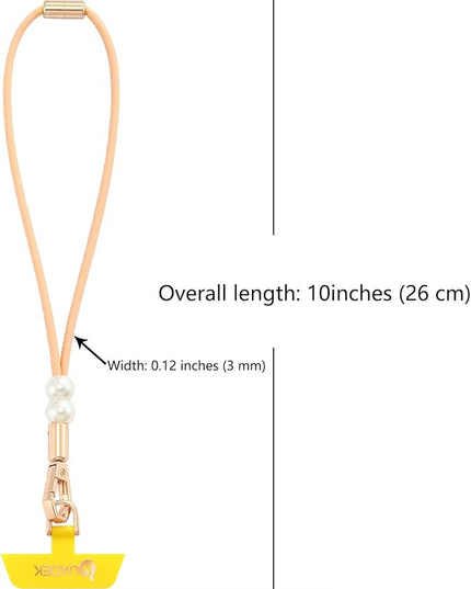 Vachetta Leather wristlet strap Phone Charm [Hands-Free Phone Wrist Strap]