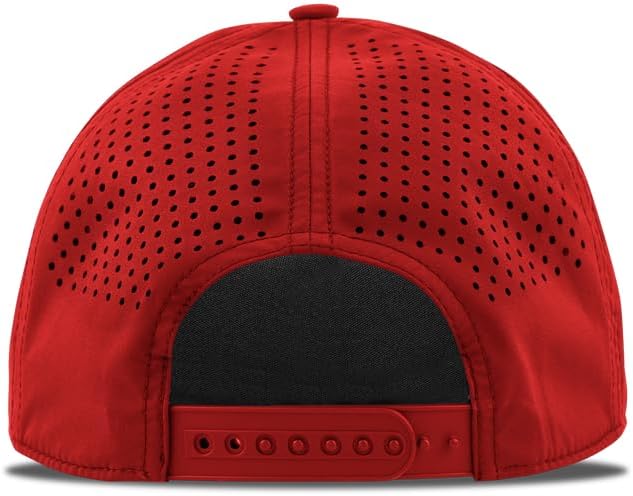Branded Bills Party Eagle PVC Curved 5 Panel Rope Hat, Fits 7-7 7/8, Adjustable Snapback | Lightweight, Comfort Stretch