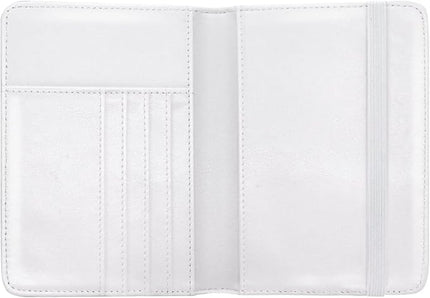 Passport Holder Cover Travel RFID Blocking Passport Cover Rose Gold Cute Flowers Passport Wallet with Elastic Band for Women